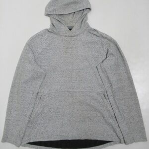 Lululemon Men's At Ease Hoodie Heathered Melody Light Grey / Black Size XL